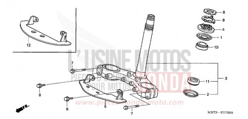 TIGE DE DIRECTION XL1000VA5 de 2005